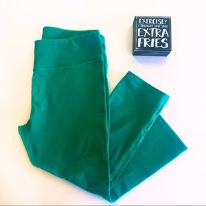 Fabletics Green Keyhole Leggings